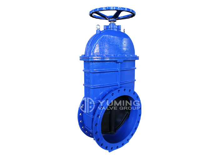 Big size ductile iron material flange gate valve